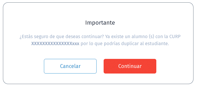 duplicidad alumnos