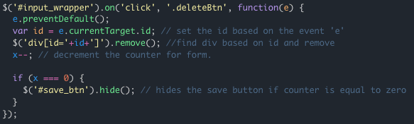 Dynamically Adding Form Elements in JQuery - 5