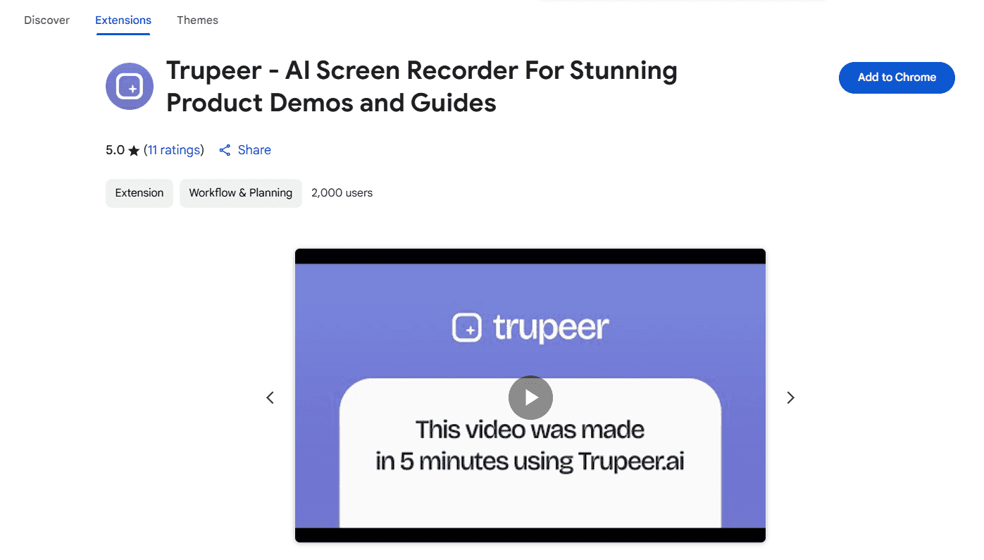 Trupeer Chrome Extension