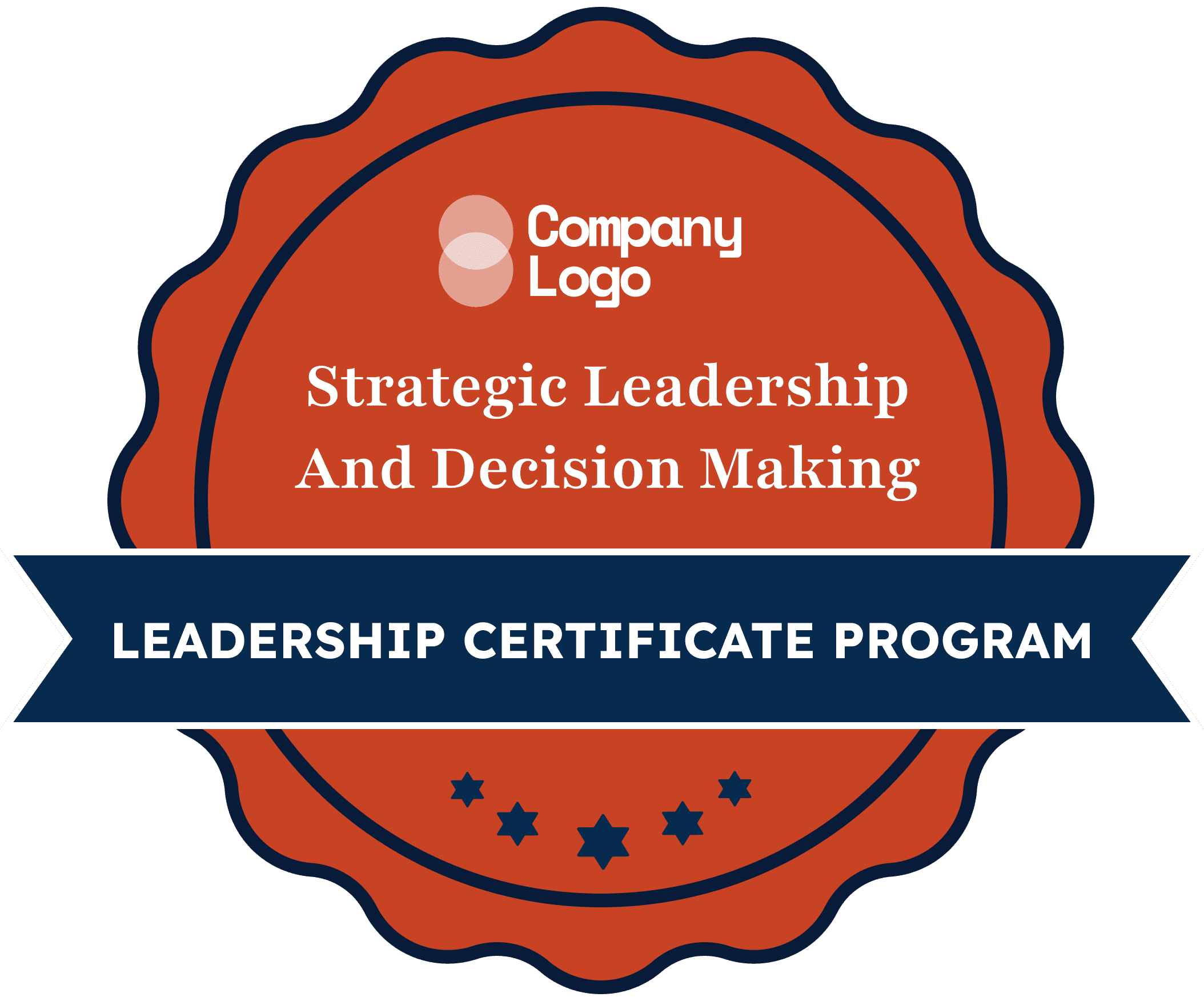 Wauld - Formal and emblematic red training badge template