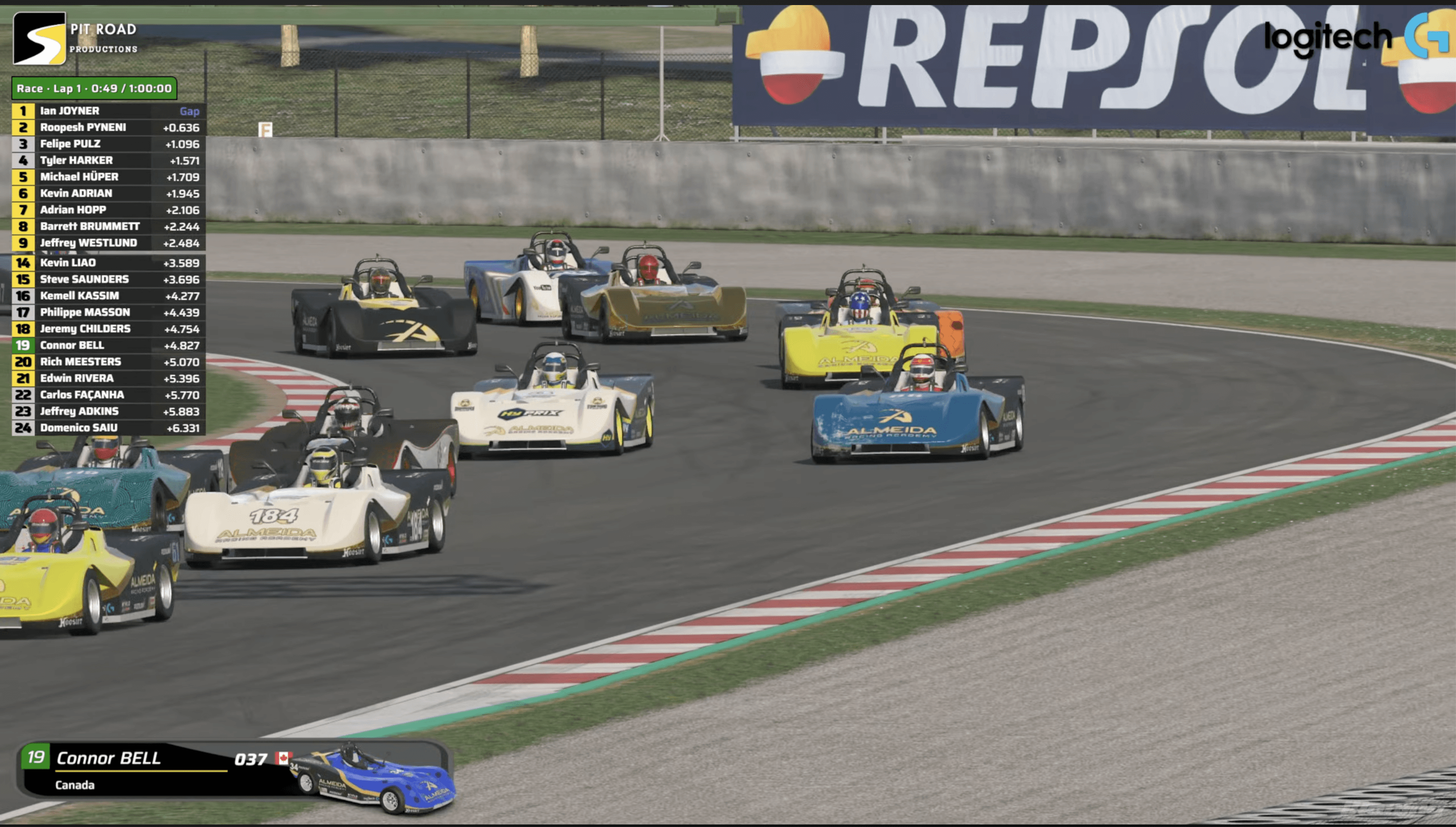 Pit Road Production broadcast of students from Almeida Racing Academy