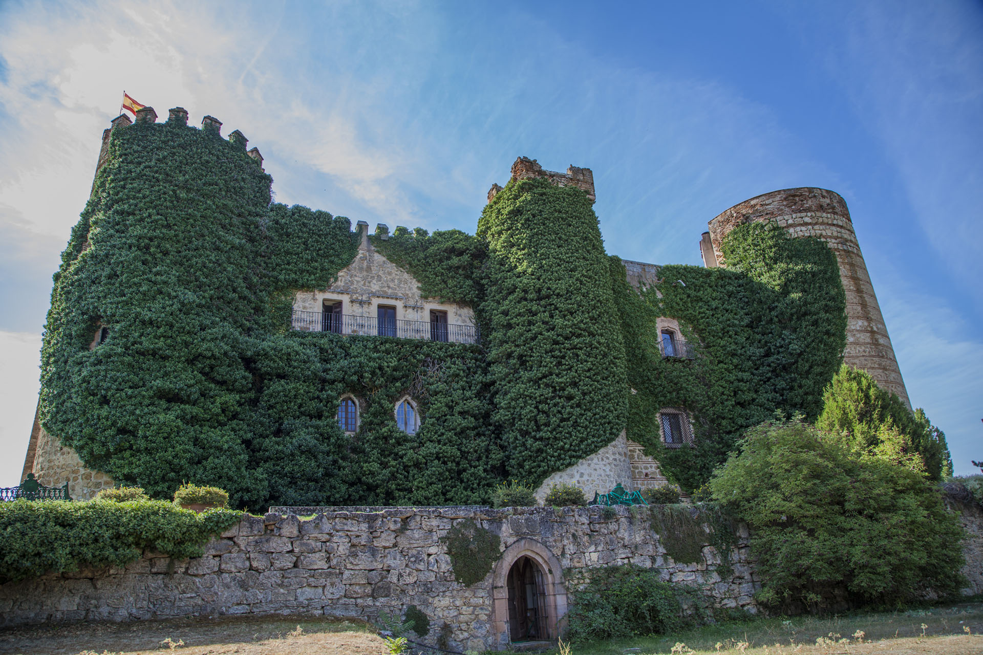 Outside of the venue during summer