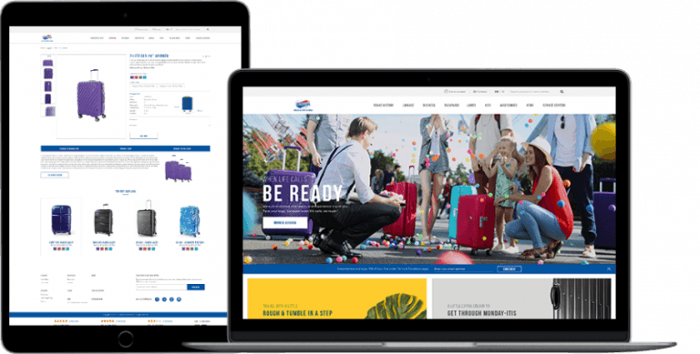 American Tourister mockup