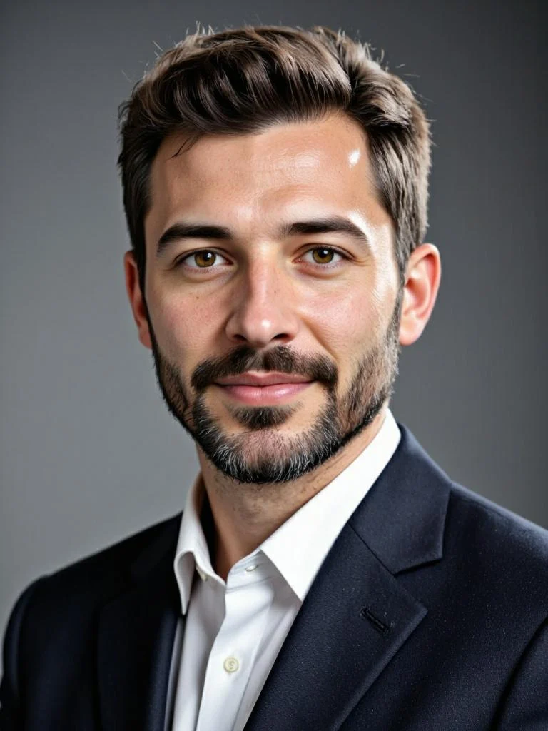 Free AI Headshot Generator, Middle-aged male resume photo