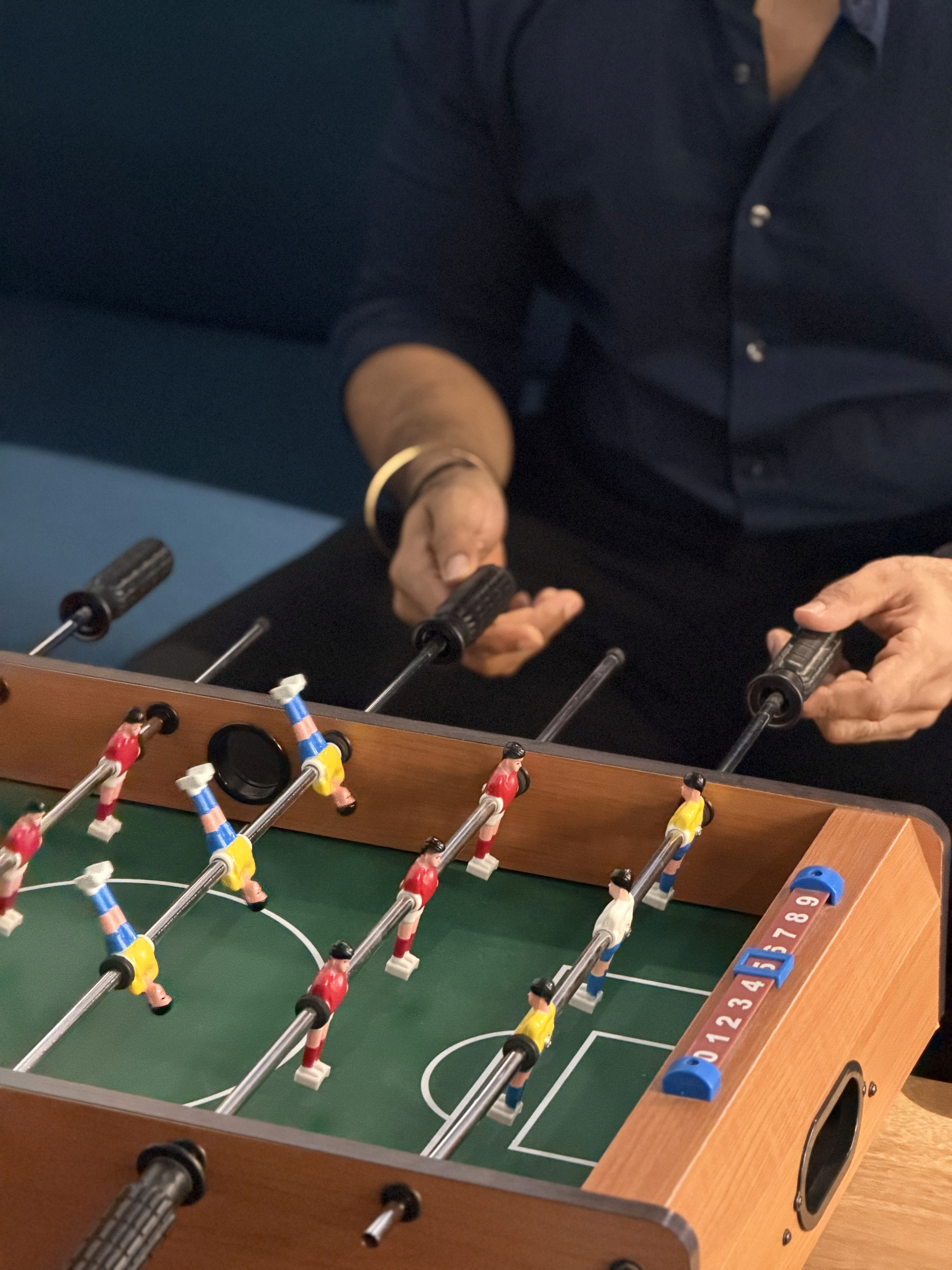 white wooden table with chairs