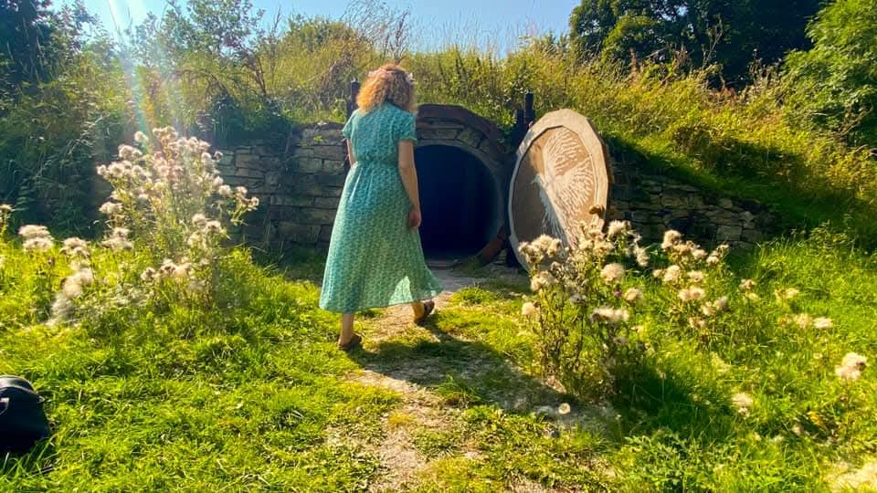Maryrose walking in meadow