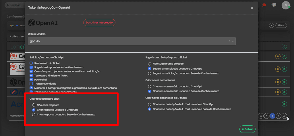 Uso de Inteligência Artificial (ChatGPT) Durante o Atendimento via Chat