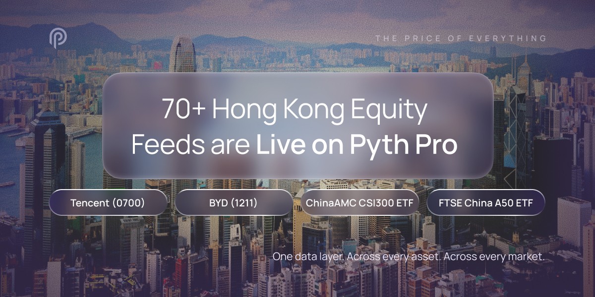 70+ Additional Hong Kong Equities, Now on Pyth Pro