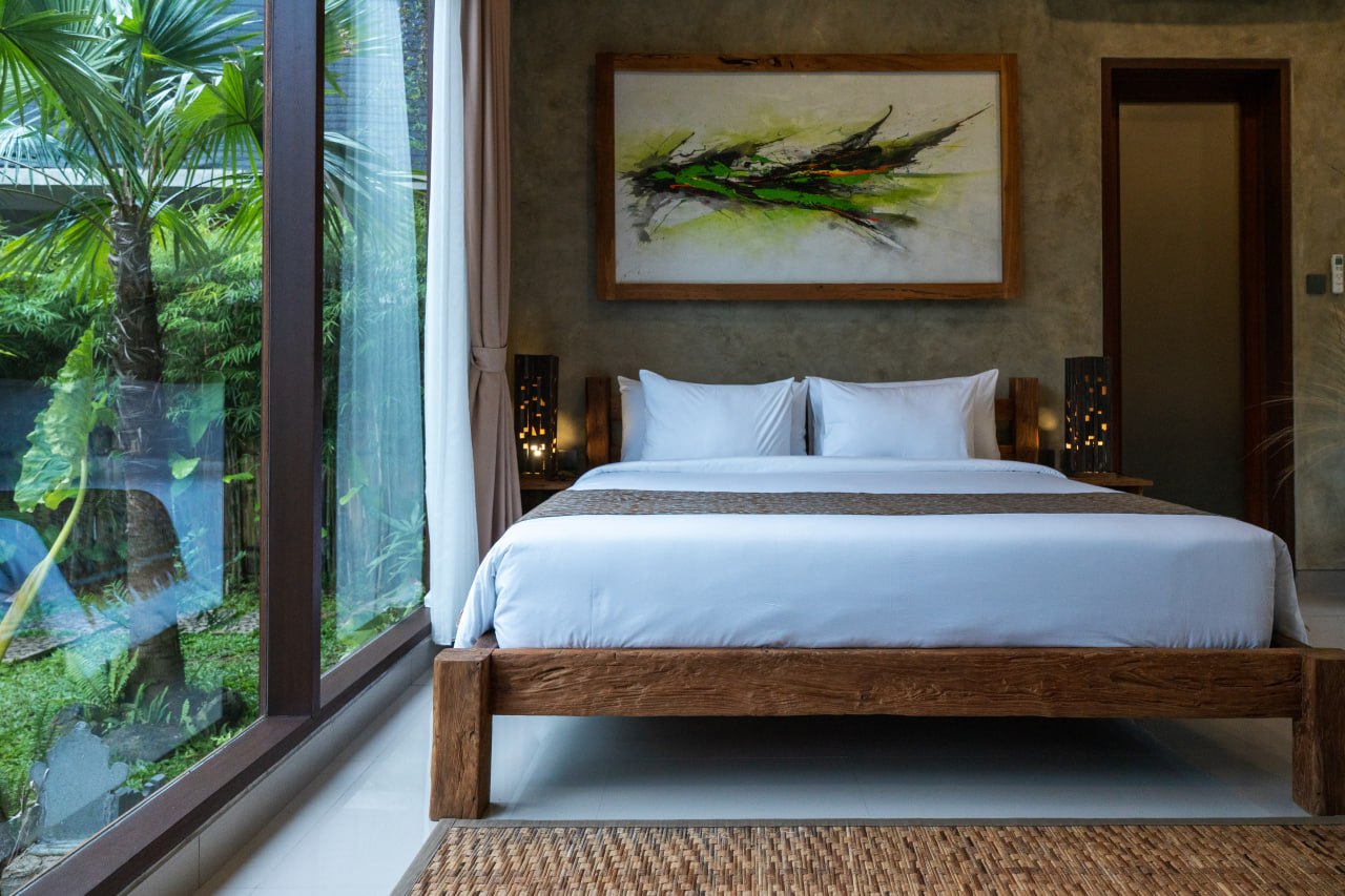 2-bedroom villa with guaranteed jungle and rice field views in North Ubud