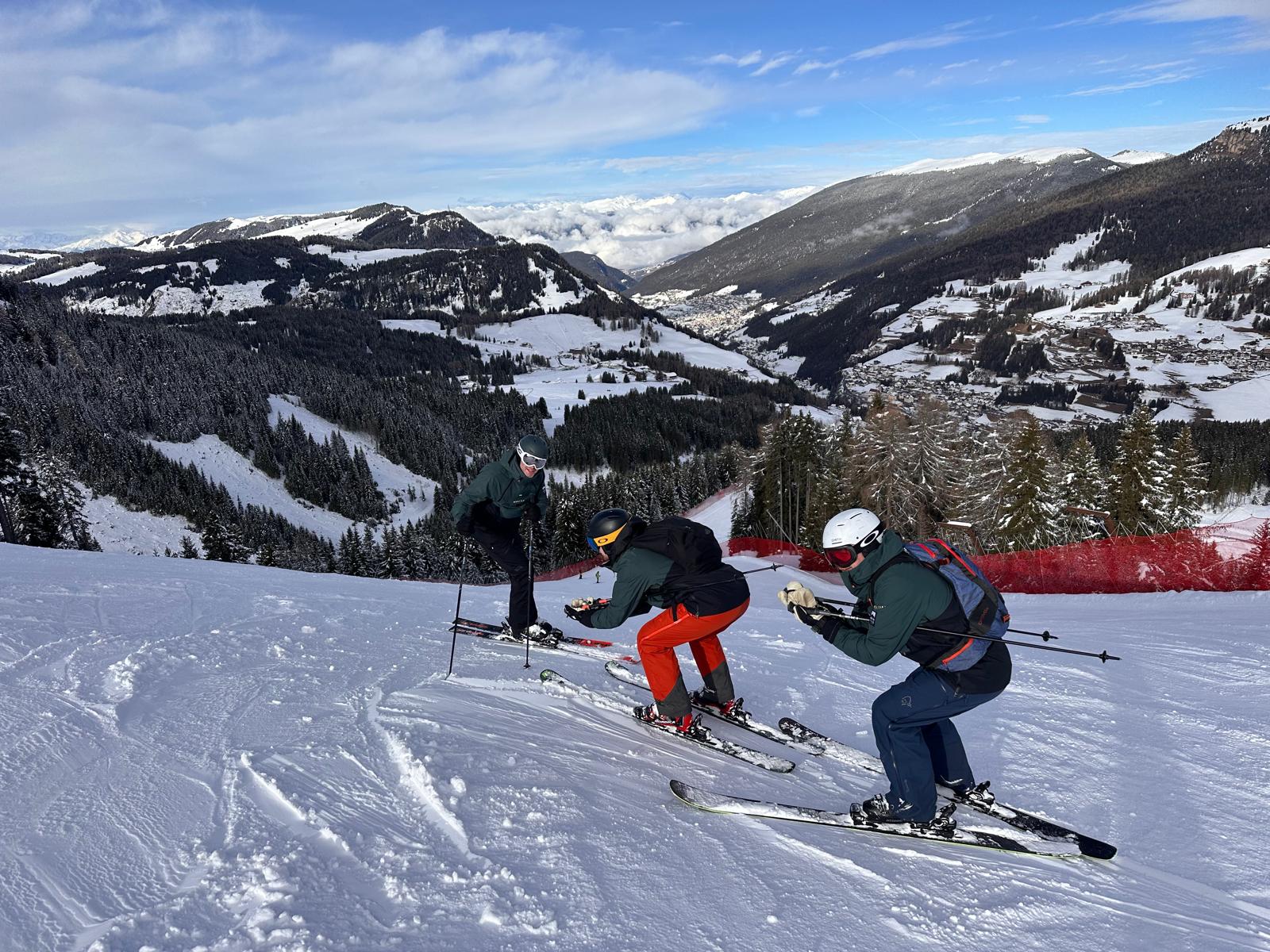 Snow-covered chalet venue for IQUW corporate ski event