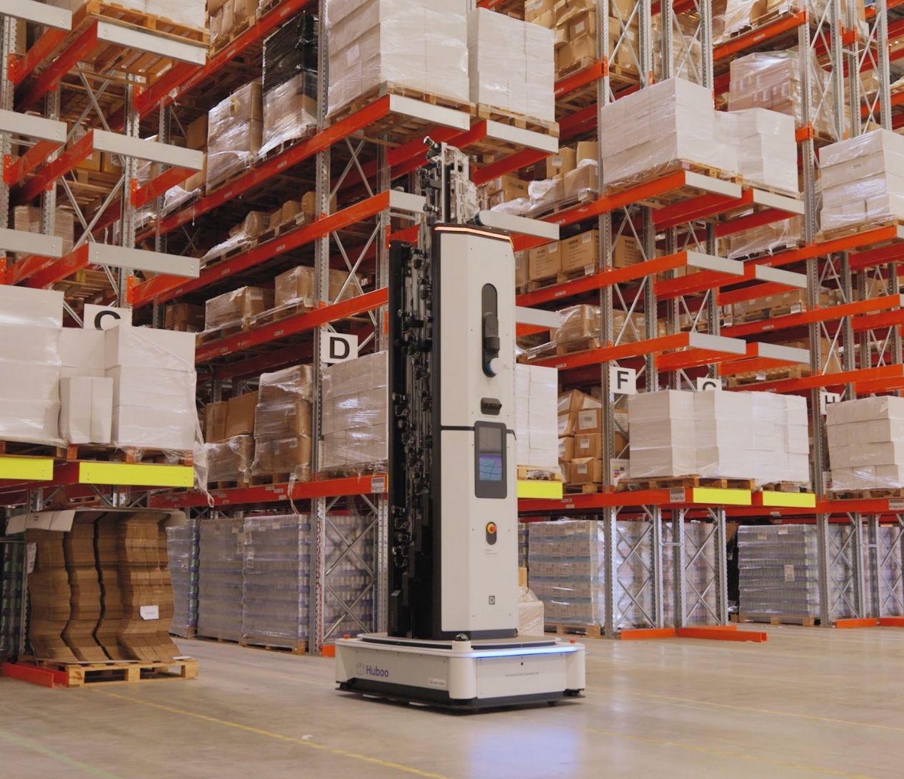 a car is seen through a window at night