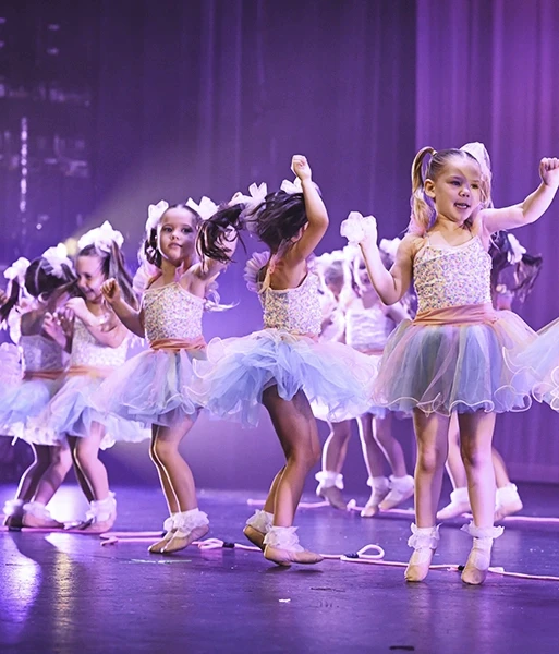 Ready Set Dance students on stage performing