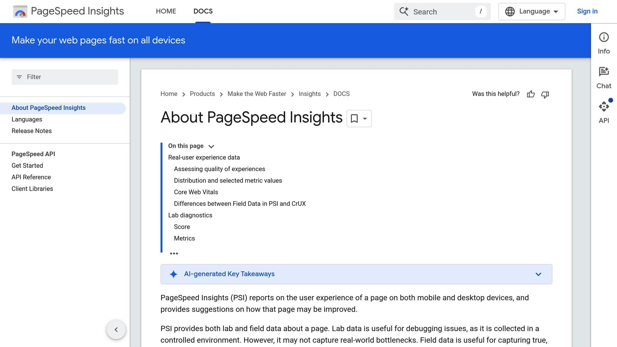 Google PageSpeed Insights