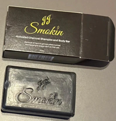 JJ Smokin' Activated Charcoal Shampoo and Body Bar