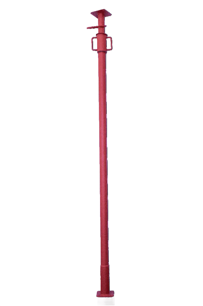 Puntal telescópico con acabado rojo para alquiler en Costa Rica