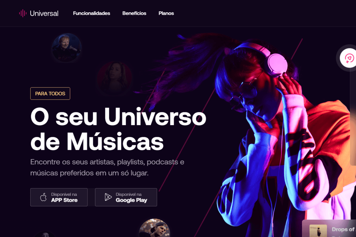 landing page