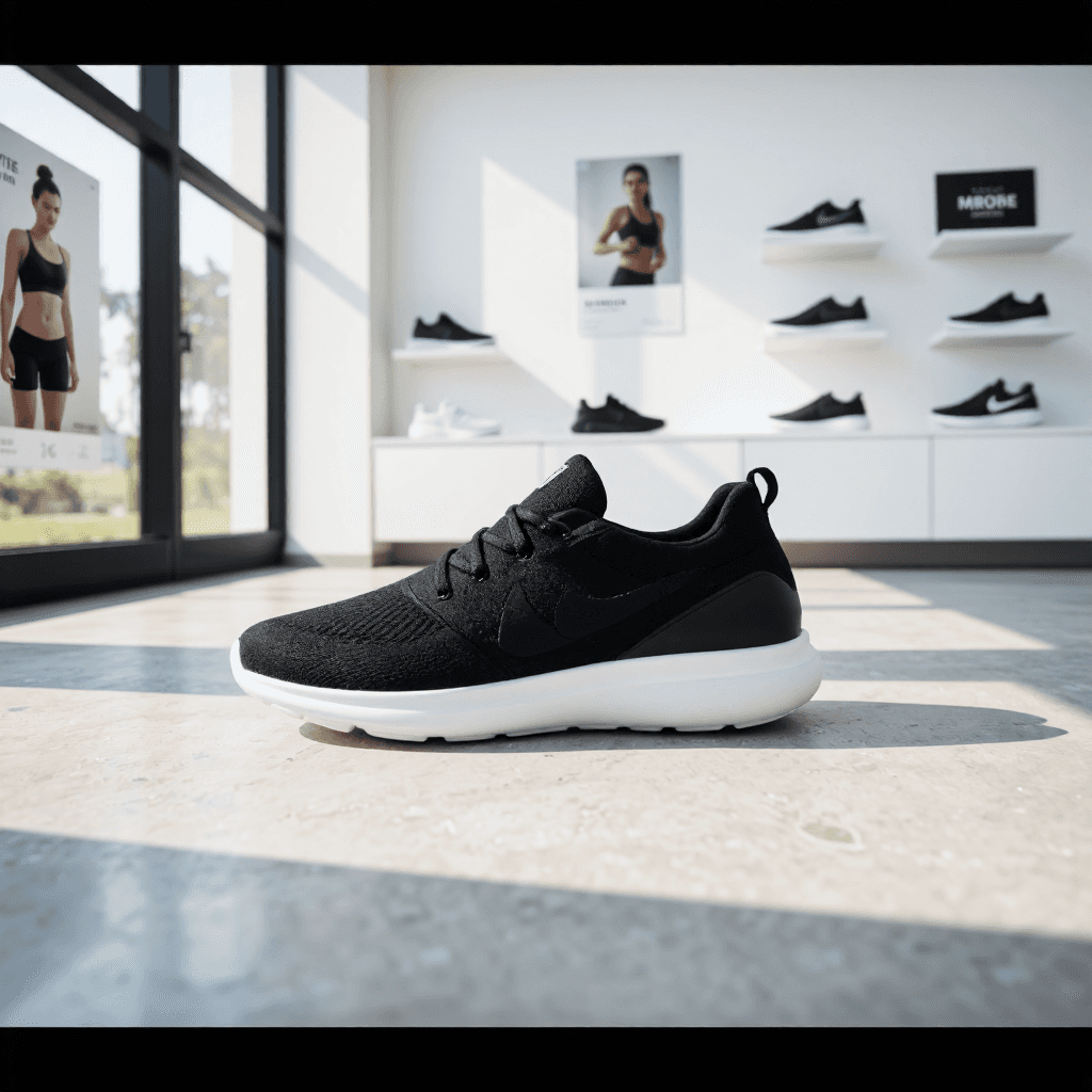 product photography of a pair of athletic shoes