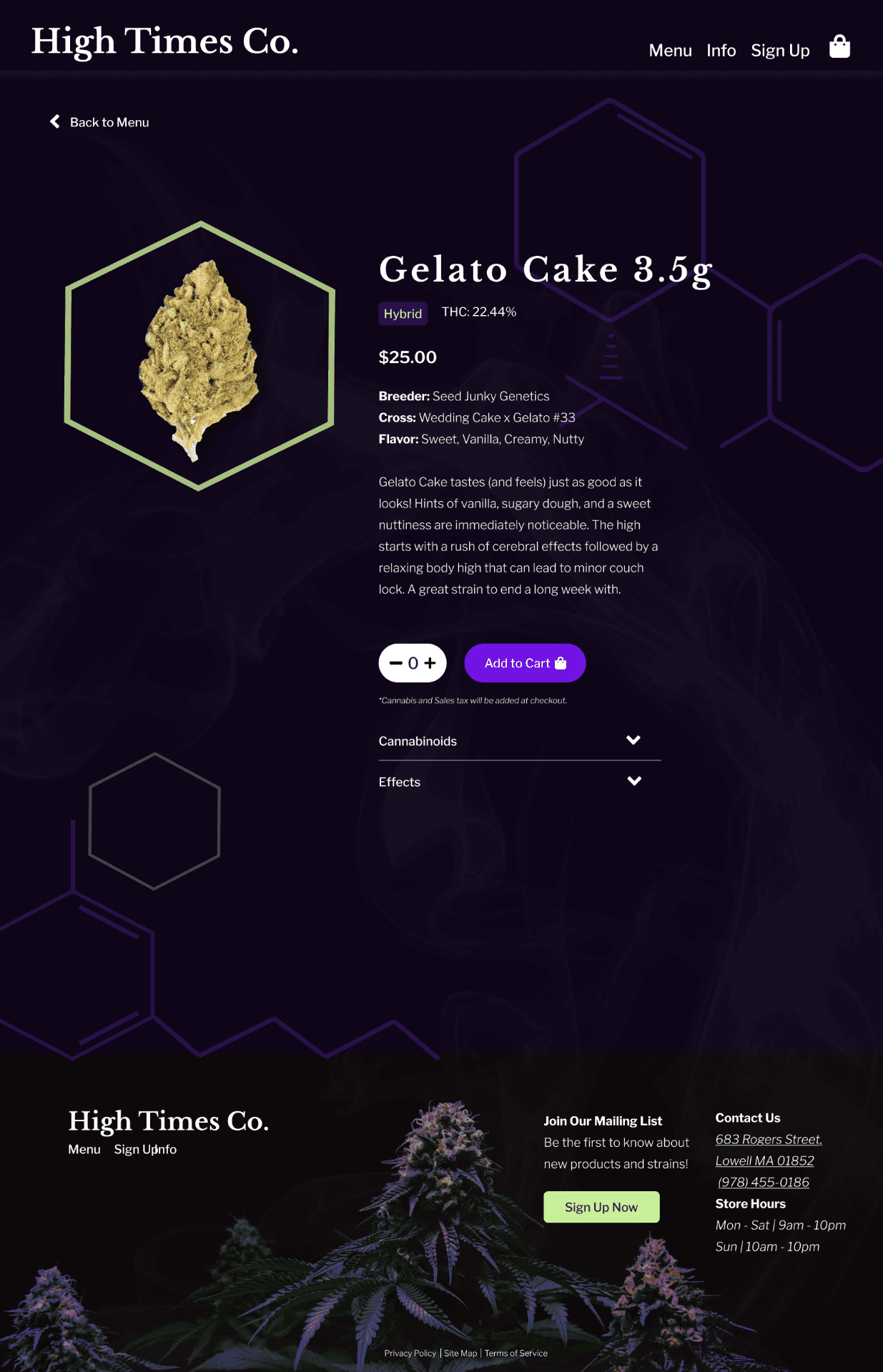 High Times Co. Product Page