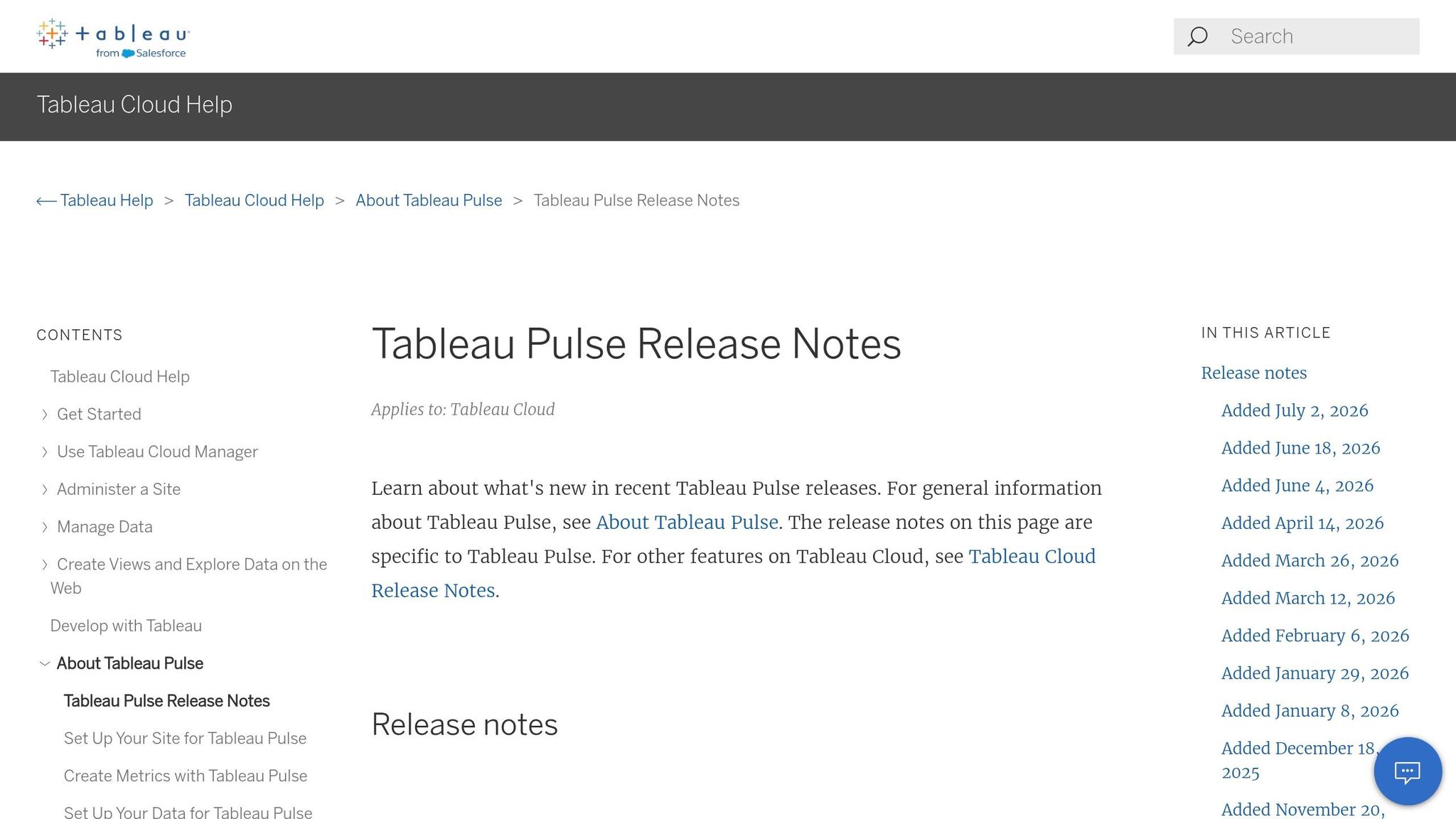 Tableau Pulse