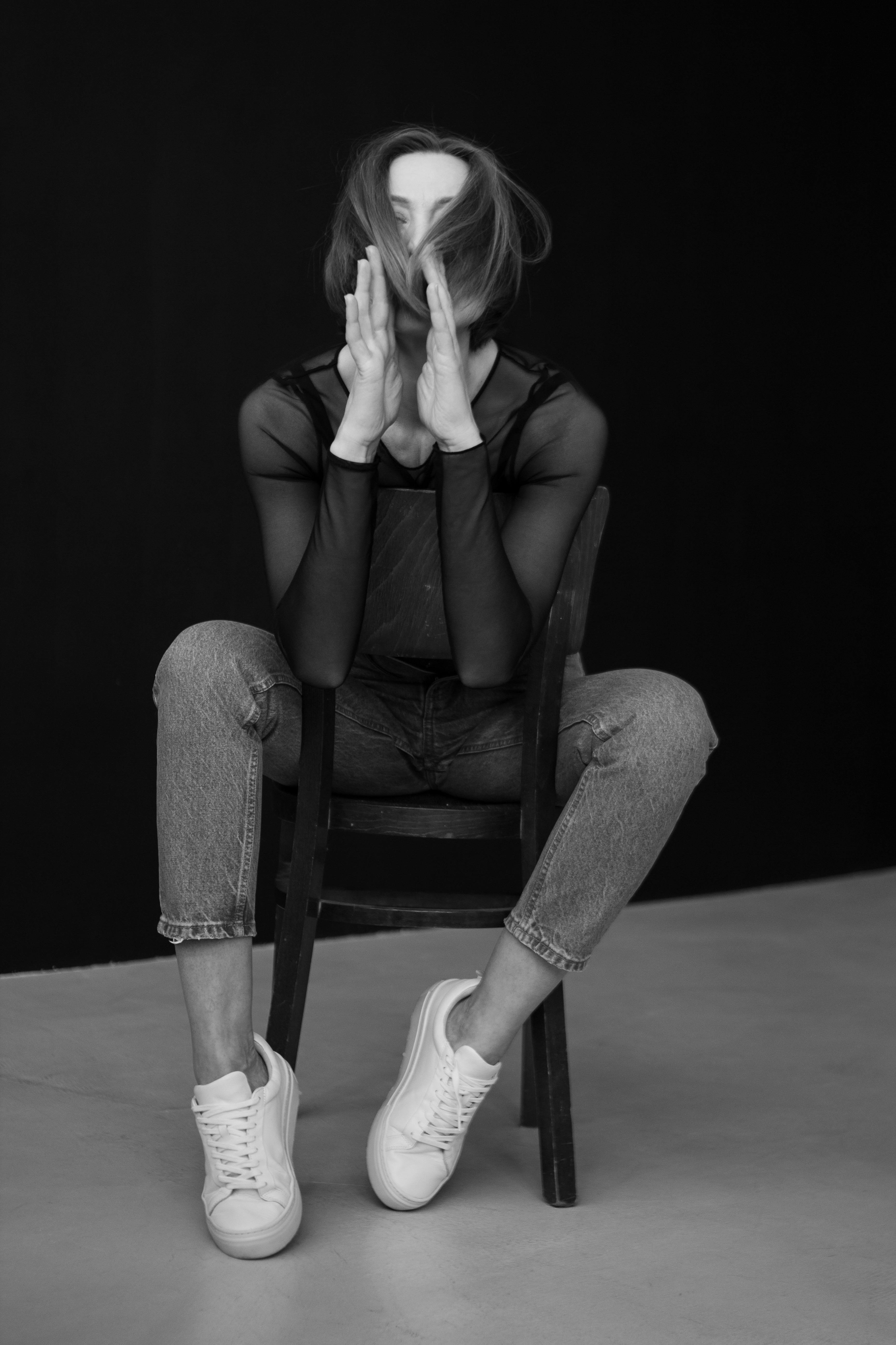 Woman Sitting Backward