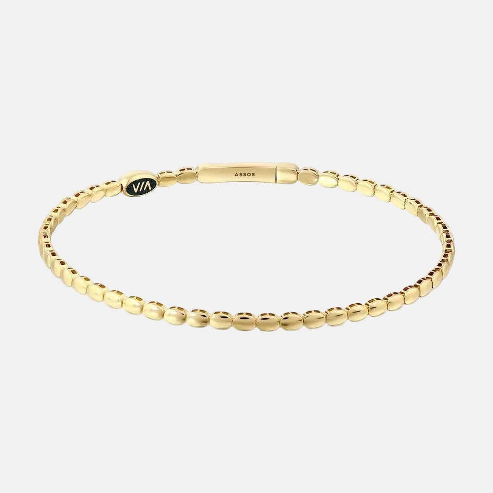 Assos Pırlanta Modern Tasarım 14 Ayar Altın Kelepçe Bilezik