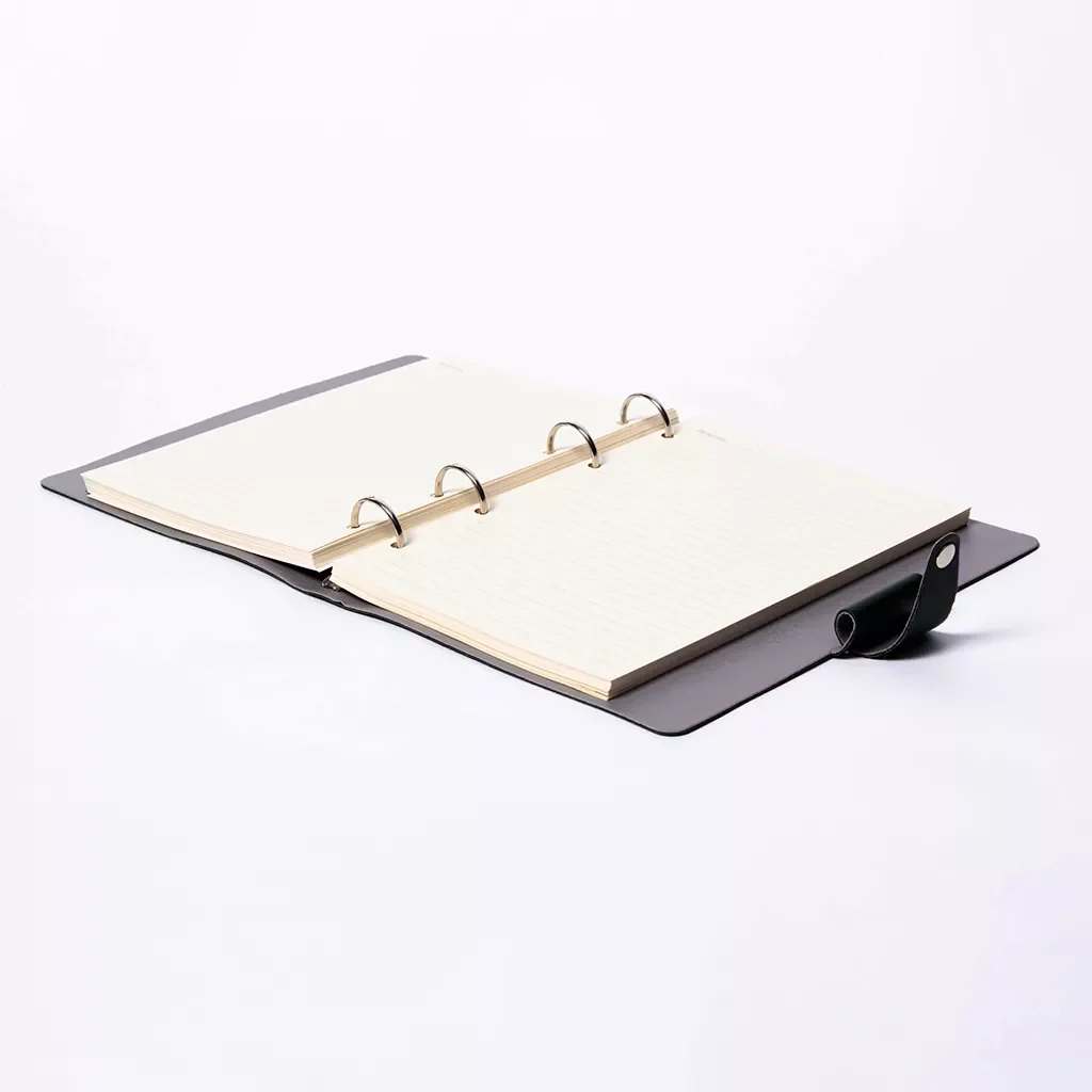 Executive refillable o-ring journal full custom design