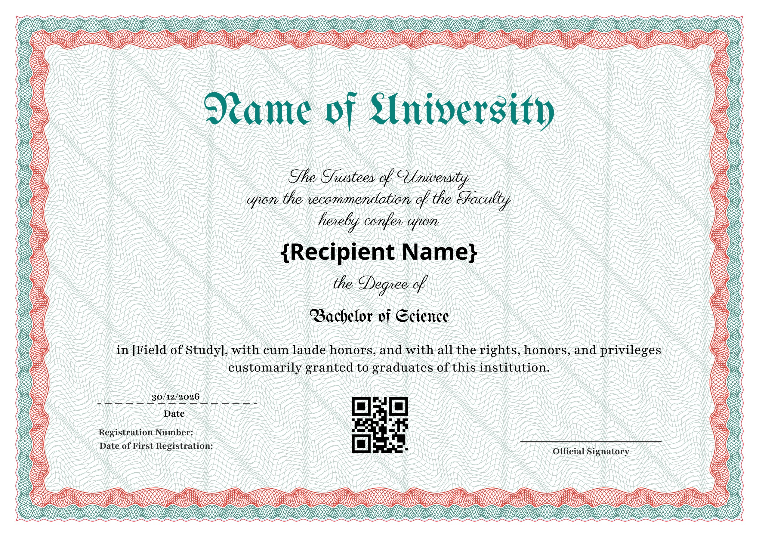 Wauld - Distinctive Professional Graduation Certificate Template