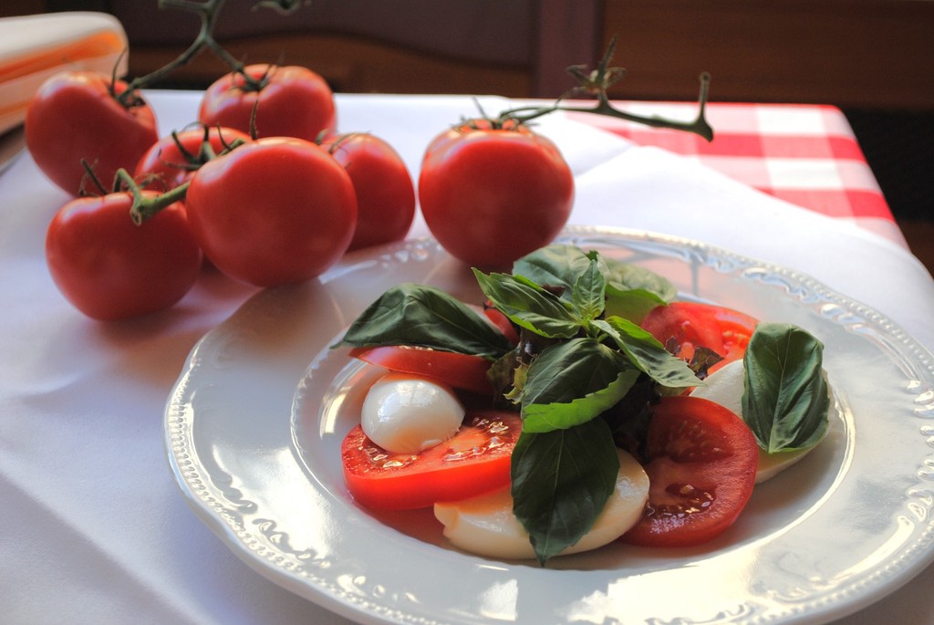 food served on a white plate