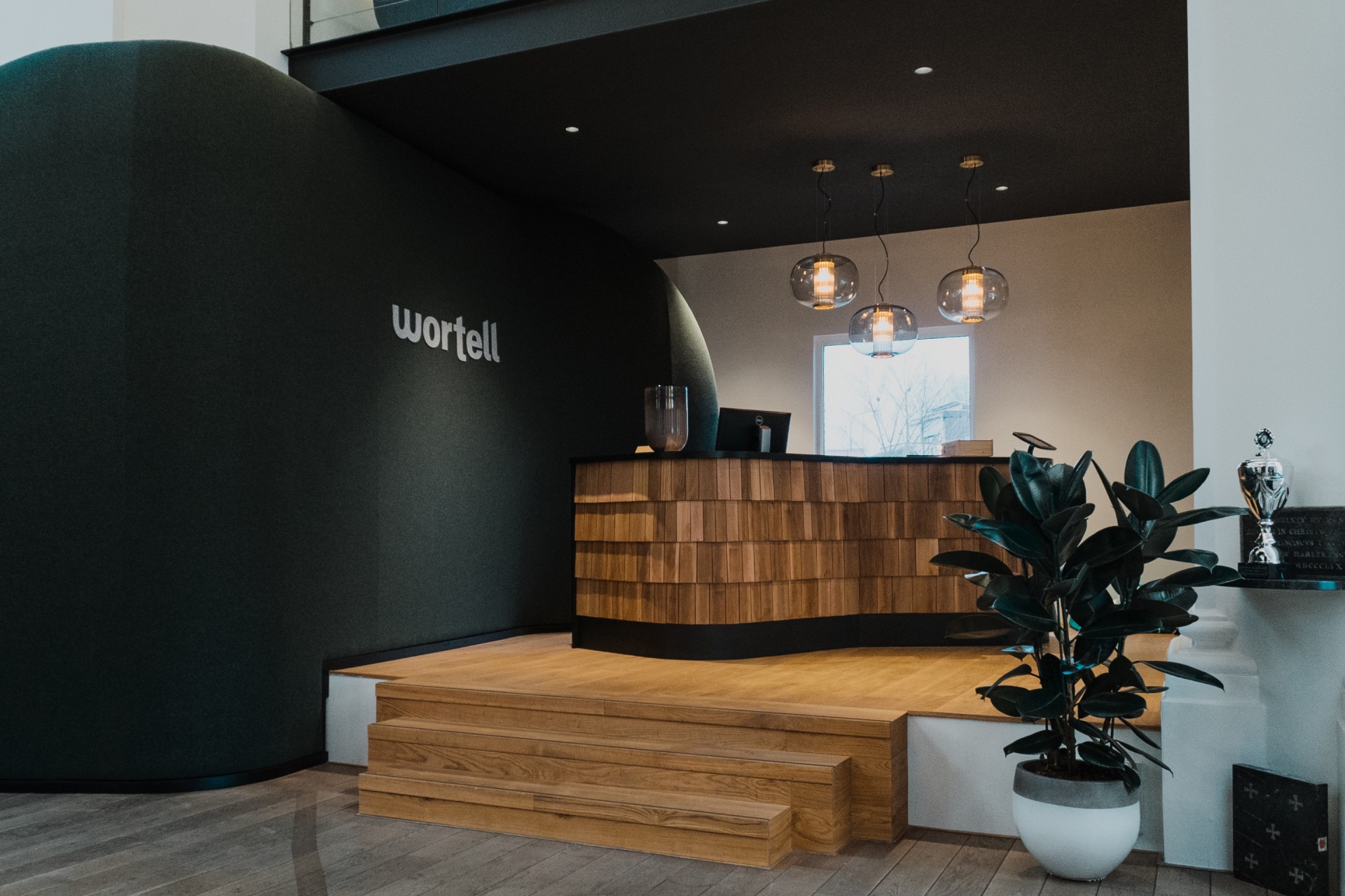 two woman employ talking to each other