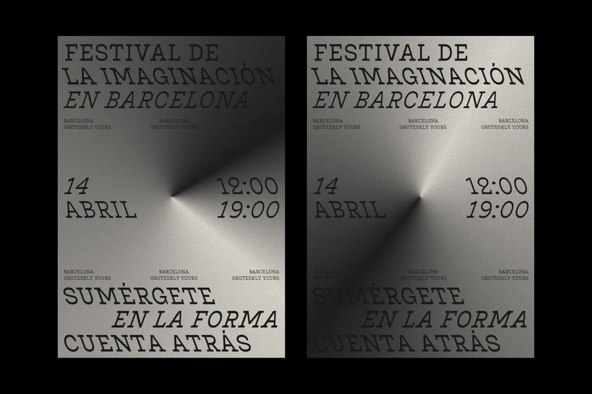 Bardamu type posters font in use