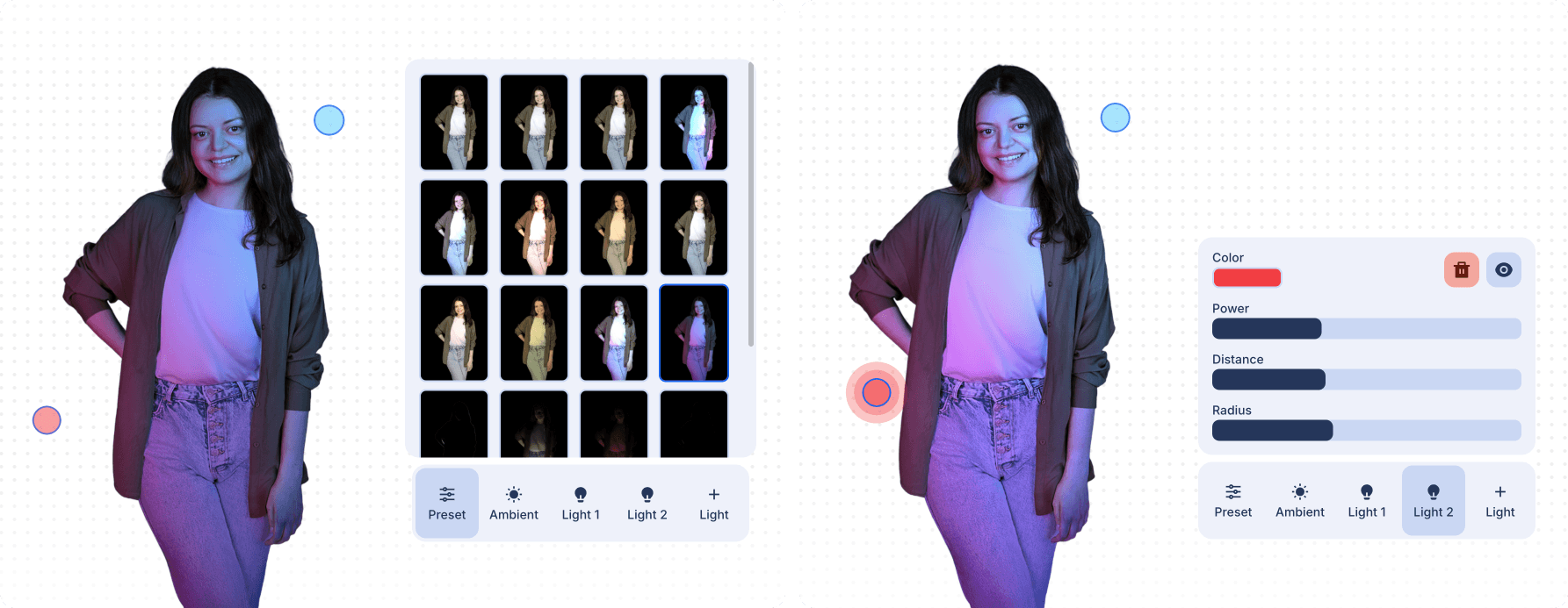 Colored lights tutorial step 1