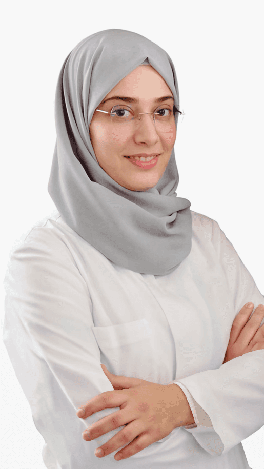 A general dentist in Dubai with Dr. Heba Al-Ibrahim, delivering orthodontic and general dental treatments with precision.