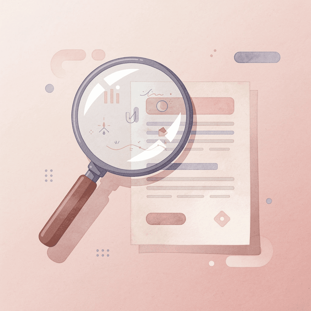  Scene of a magnifying glass examining an outdated document representing SAT score confusion from old sources