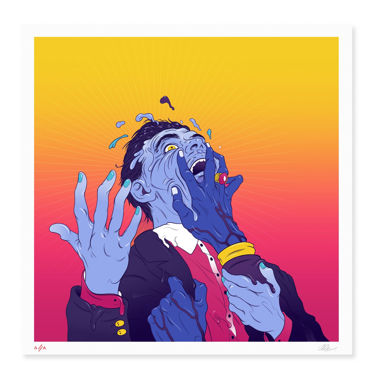 The original fine art print  artwork created for Everything Everything album cover, Get to Heaven.