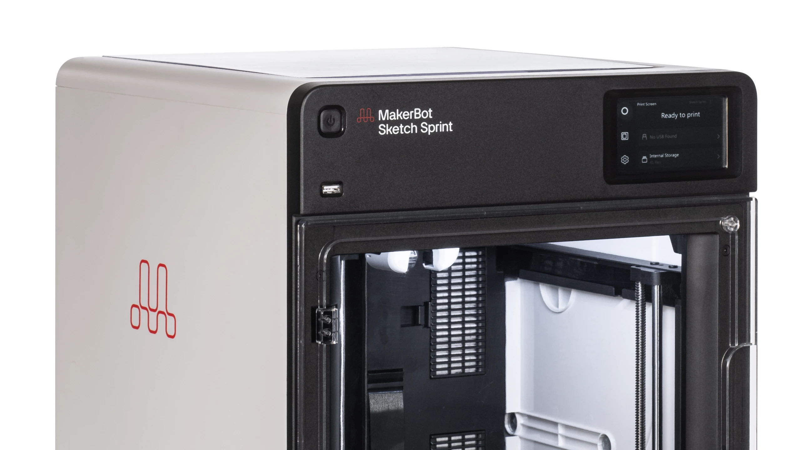 Image of the upper side of a 3D printer