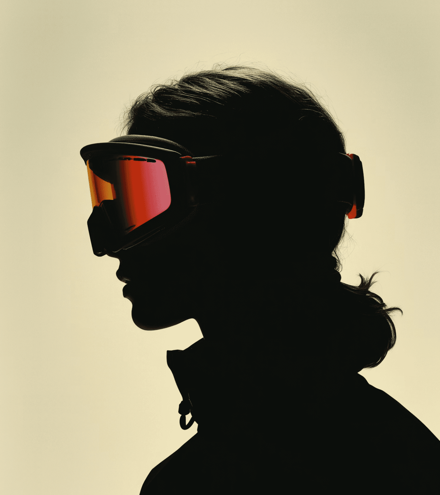 blank mockup with rock