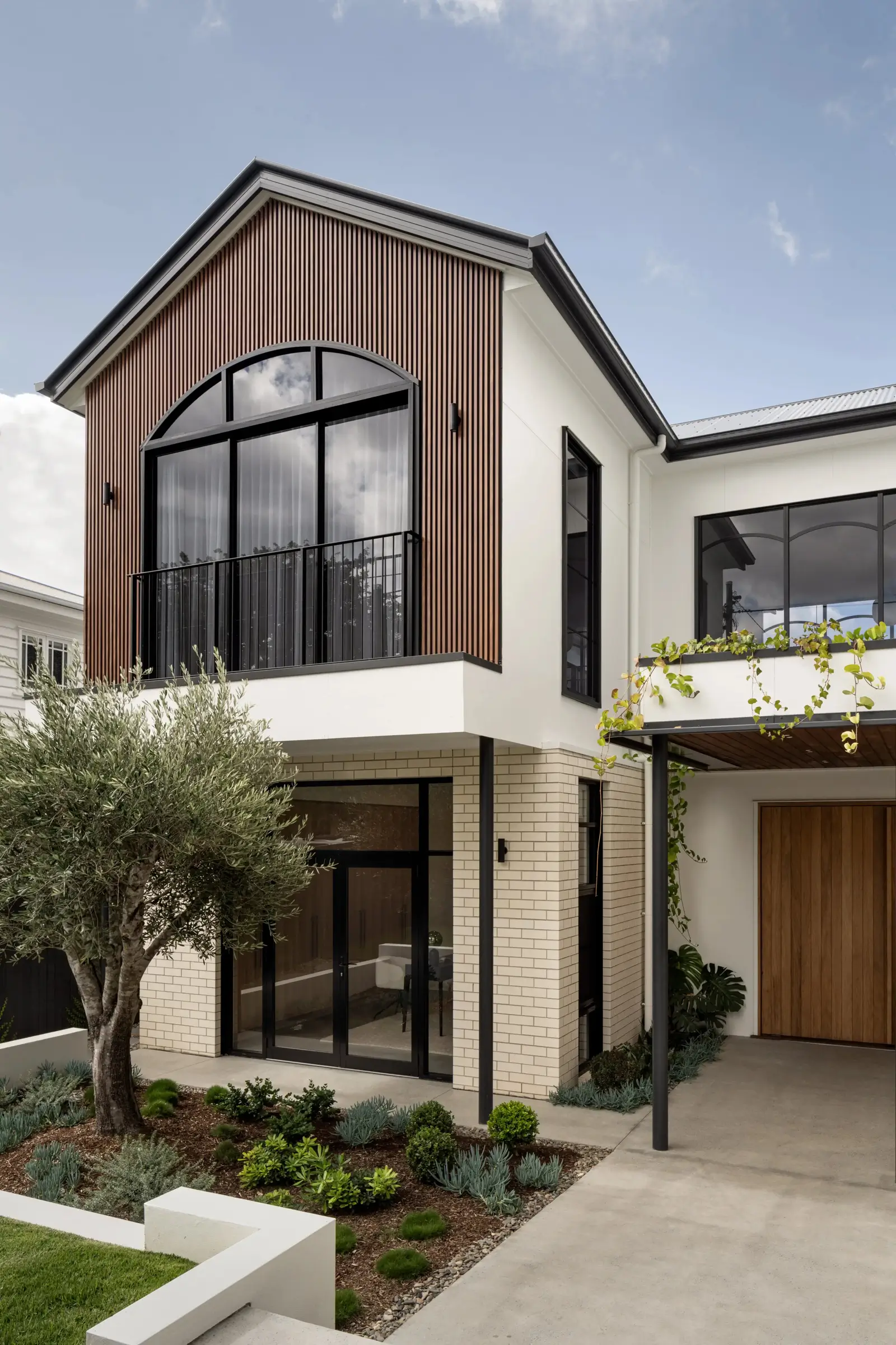 Pitched gable roof in a renovation in Hawthorne 
