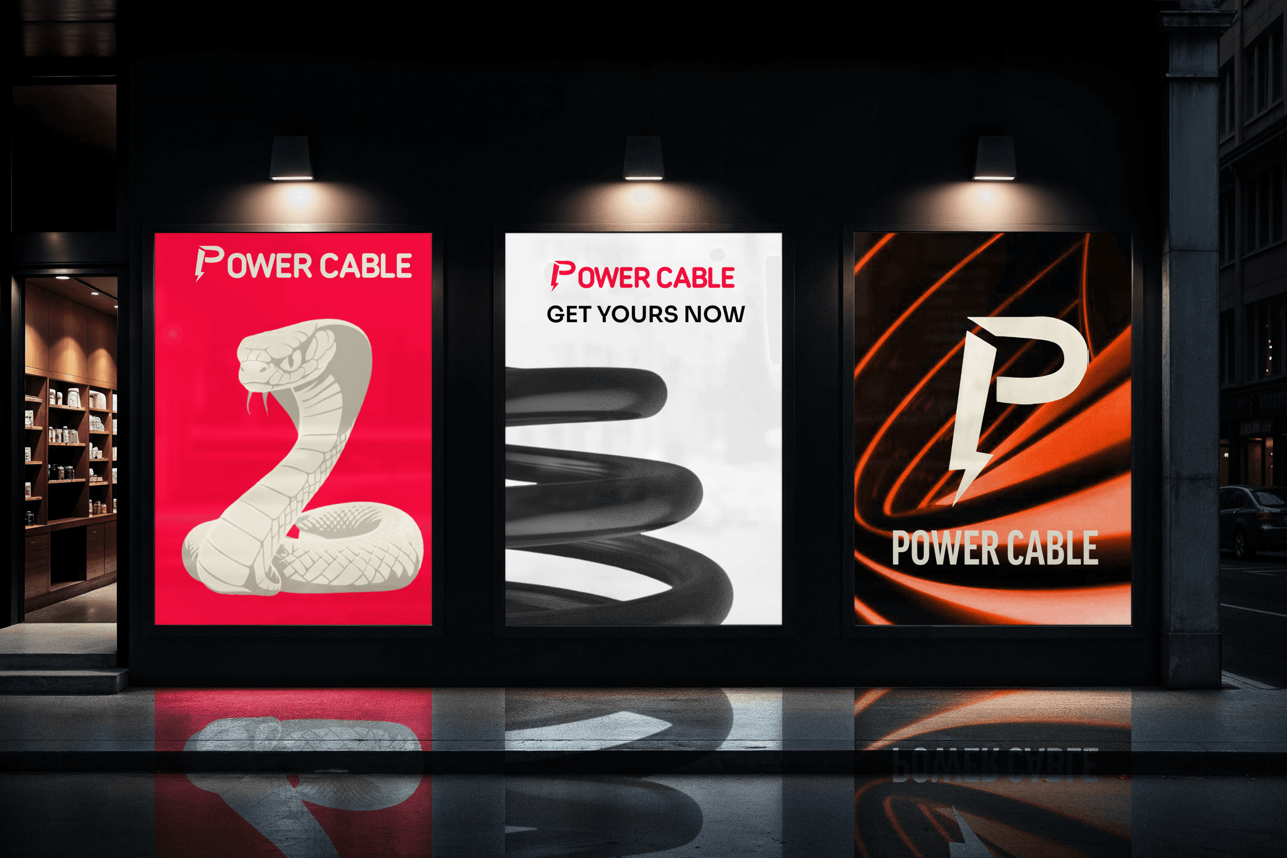 Minimalist coffee can design in hand – black and white packaging with bold typography