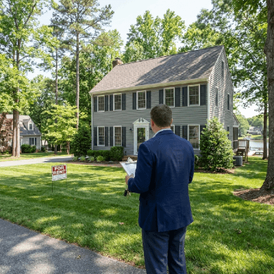 Property manger looking at home near Severna Park
