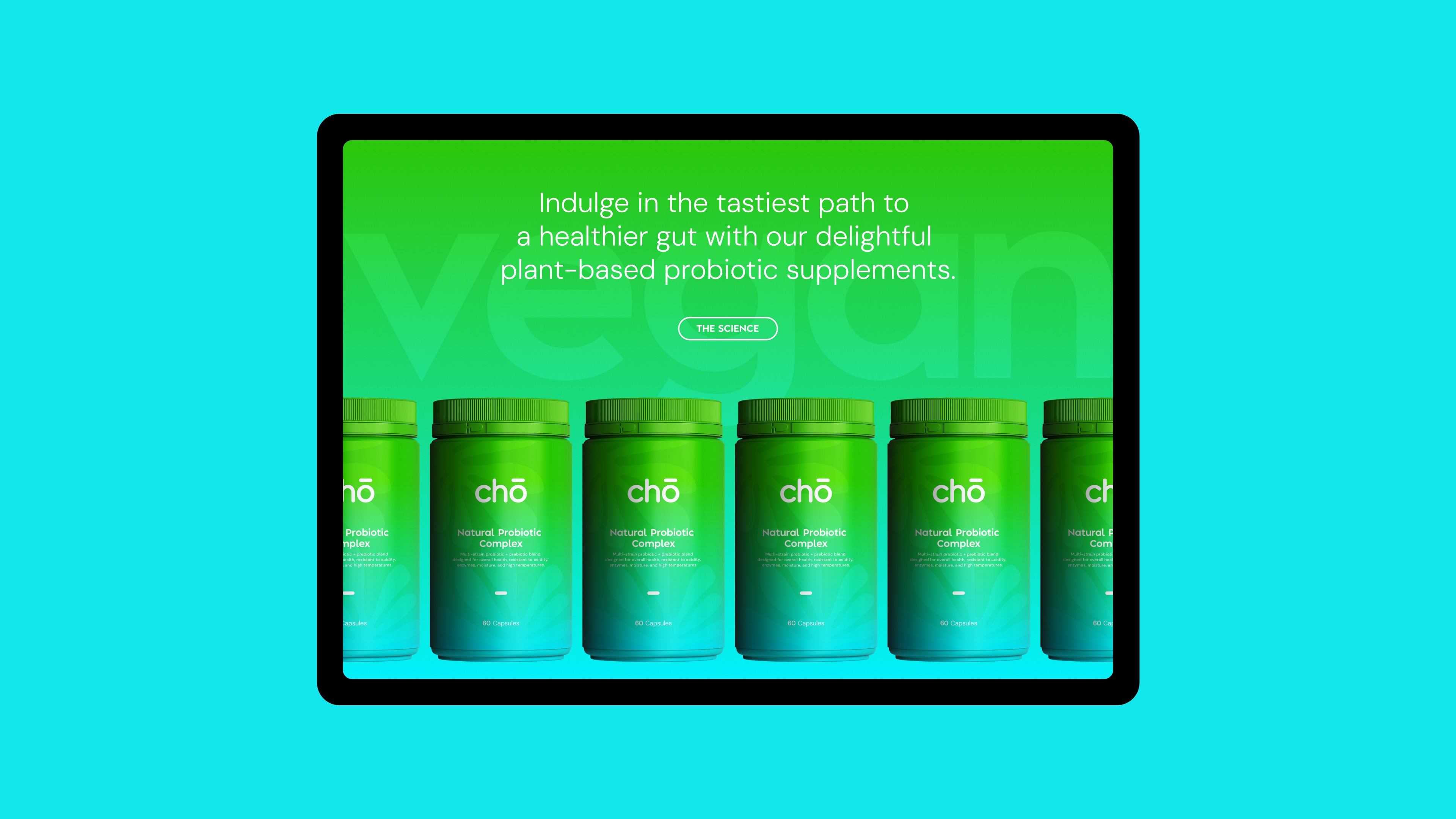 Event style guide set on an iPad on a wooden background