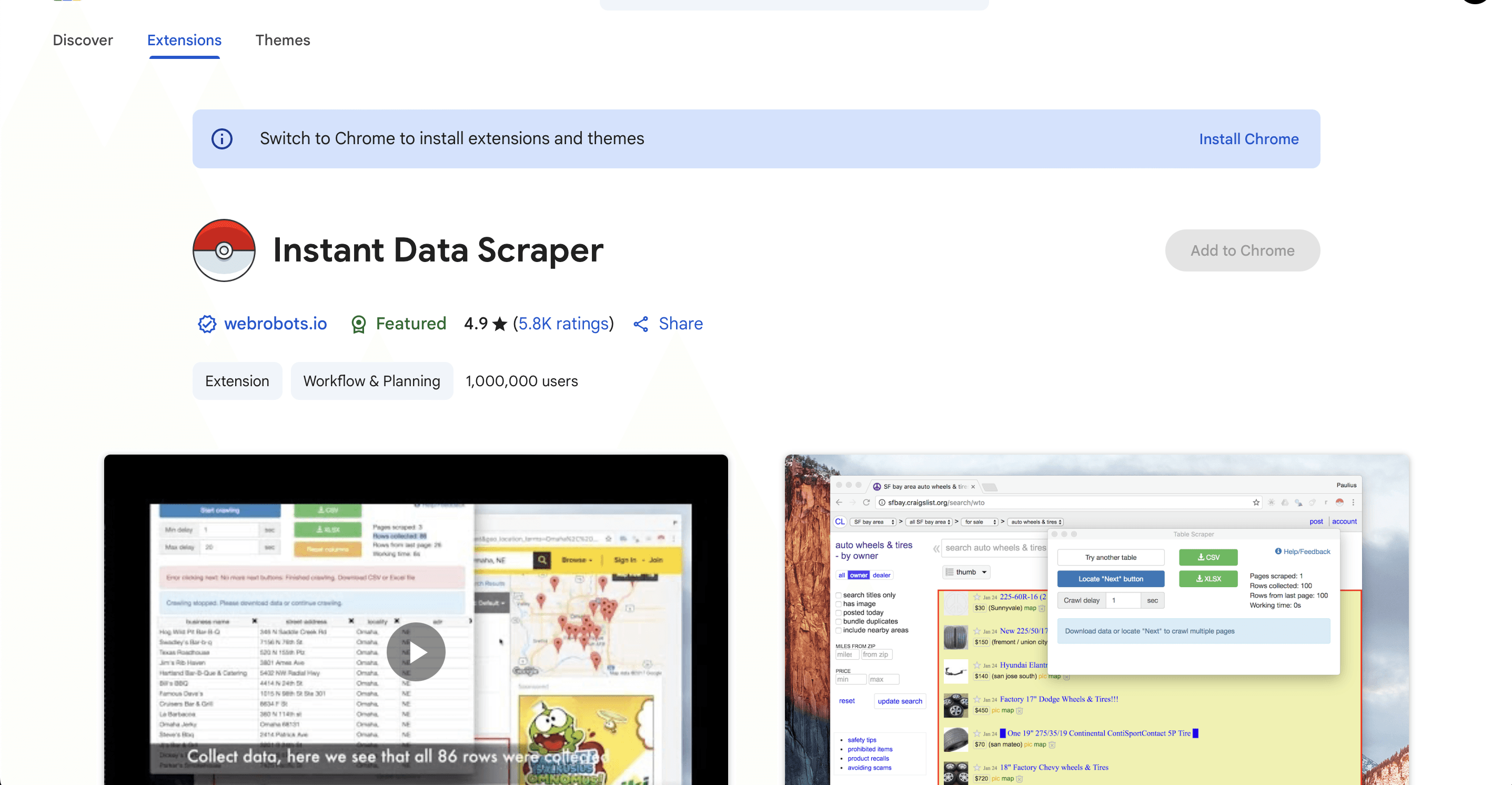 instant data scraper 