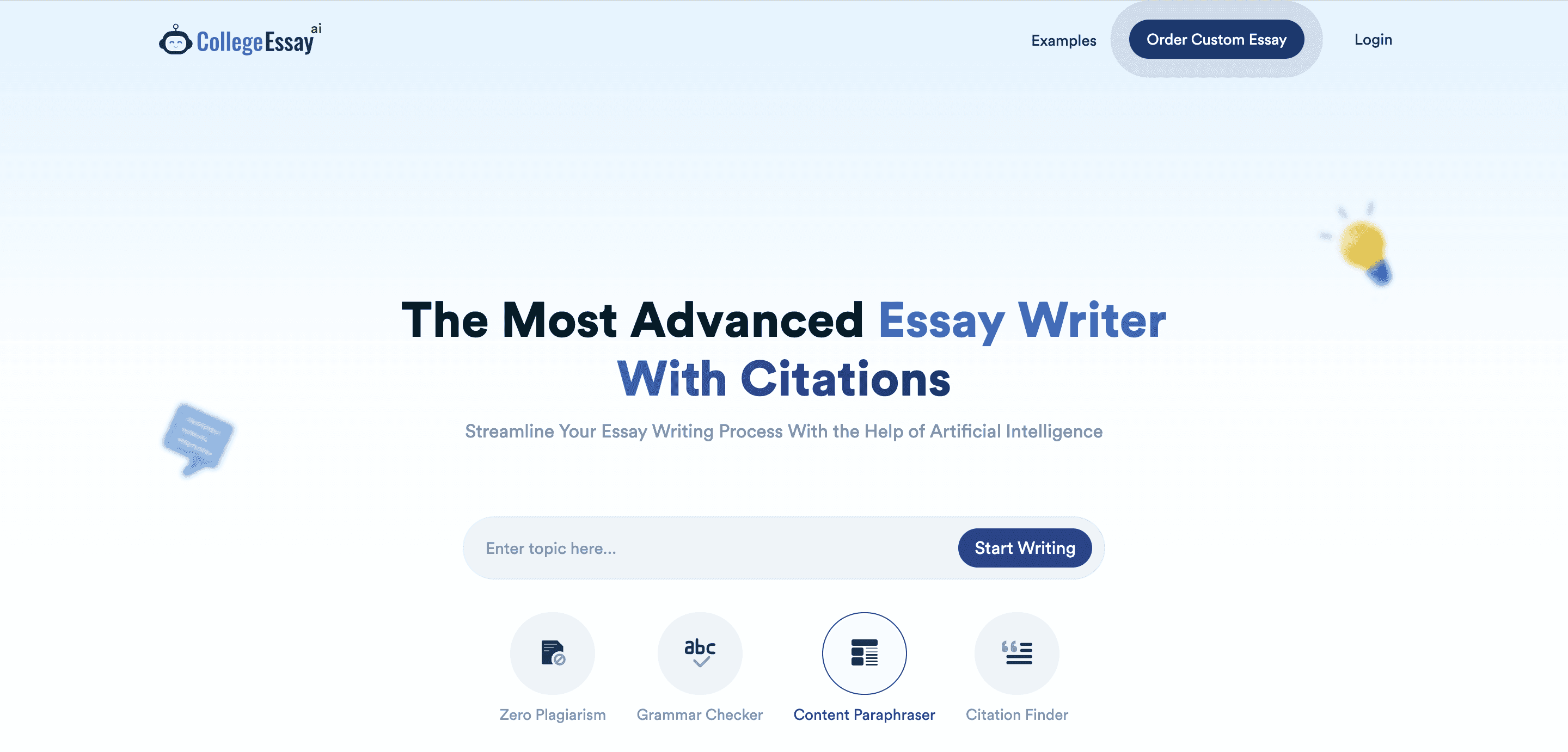 CollegeEssay - Best AI For Writing Essays