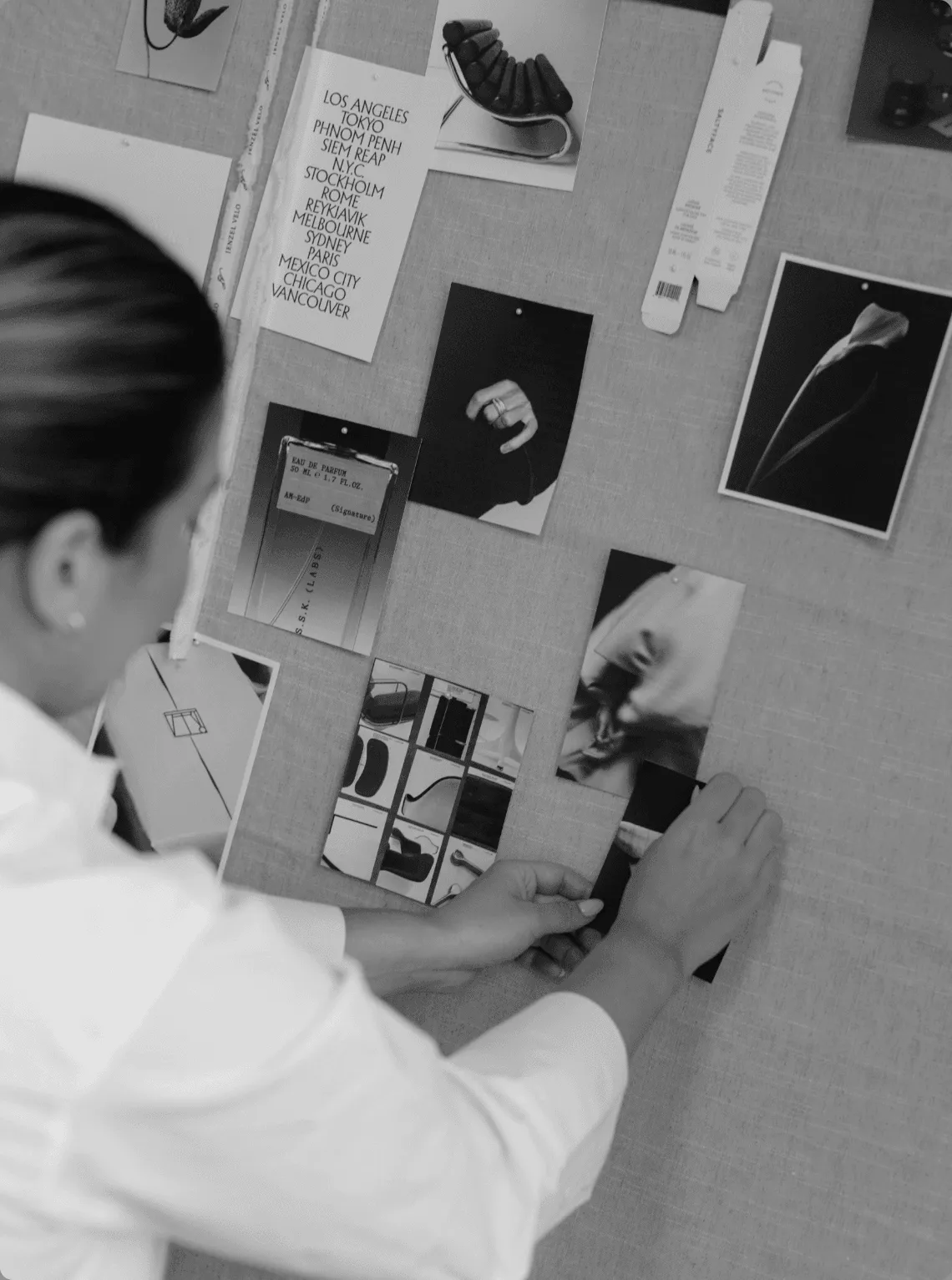 Portrait of the Mariko Studio founder, Lindsay Clarke, in her creative studio