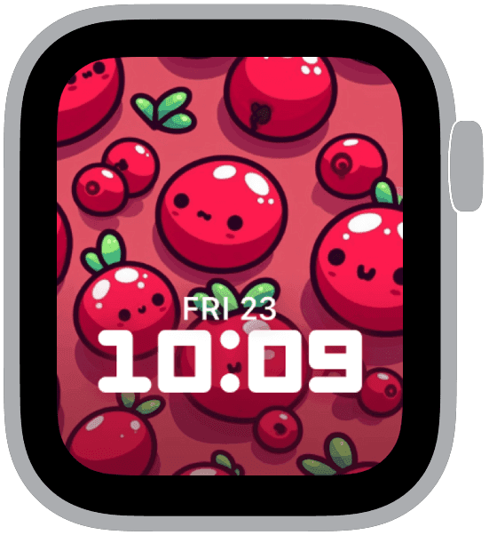 an apple watch face from the thanksgiving patterns collection