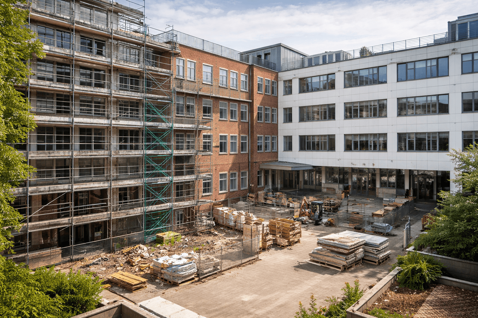 Peeling wallpaper in an empty room with a window