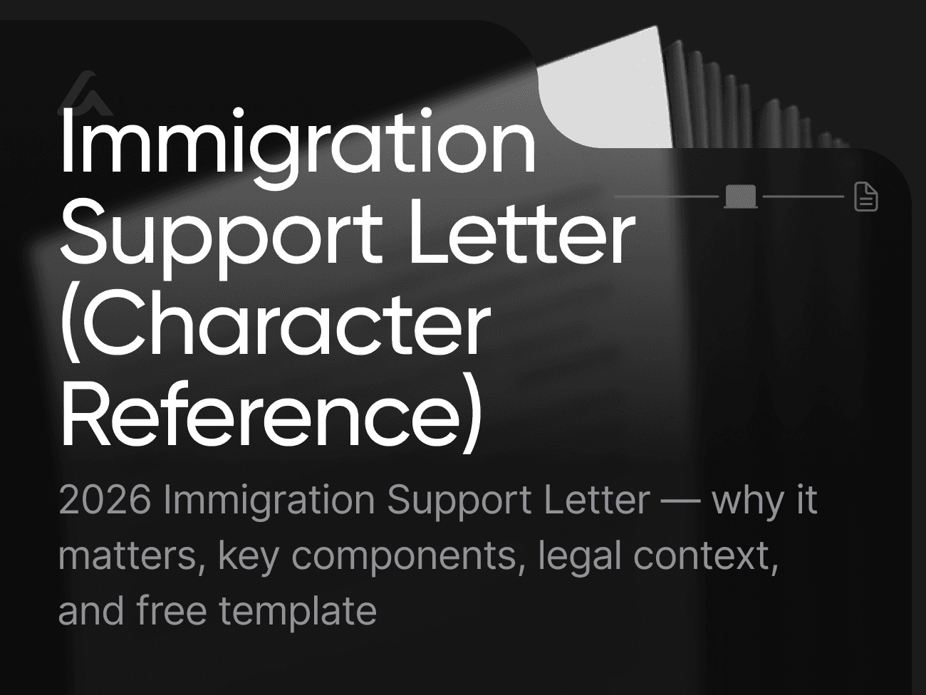 Immigration Support Letter (Character Reference)