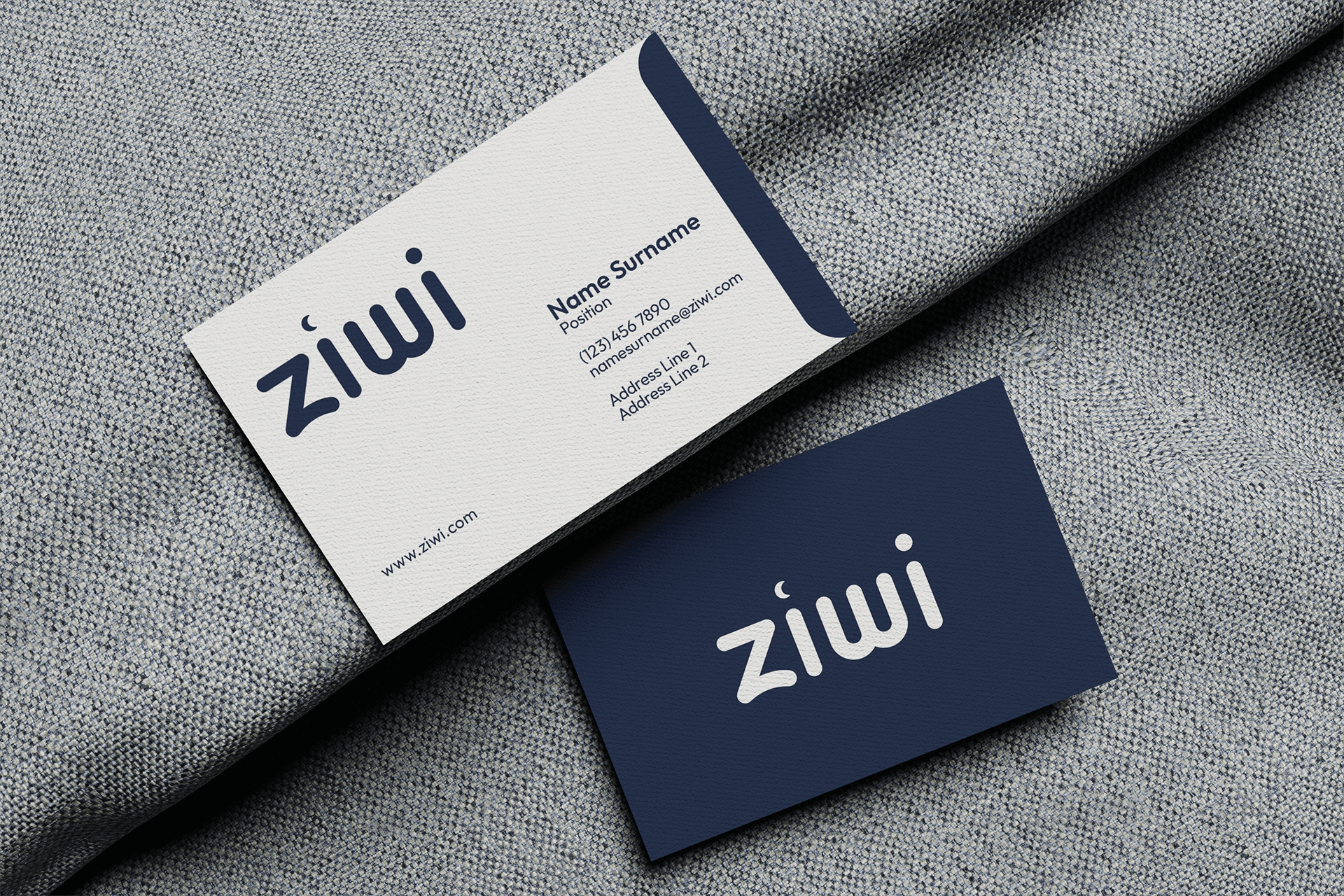 business cards work example