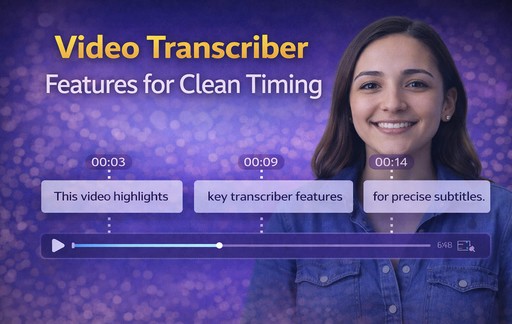 Fitur Pentranskripsi Video untuk Penentuan Waktu yang Rapi
