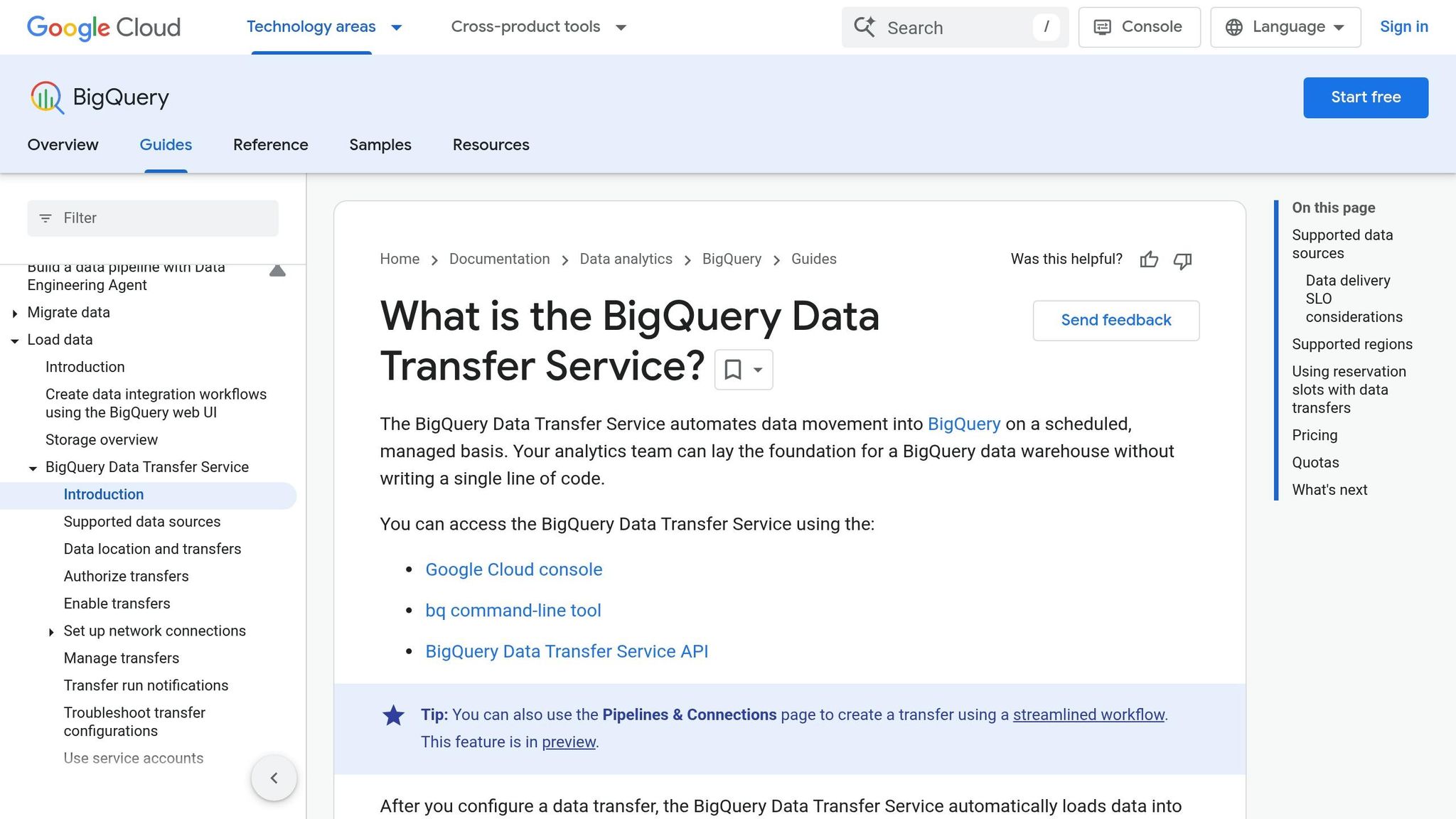 BigQuery Data Transfer Service
