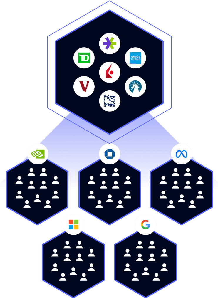 A vibrant, glossy purple 3D abstract shape with swirling, wavy surfaces, resembling a twisted, smooth sculpture, floating against a plain backdrop.
